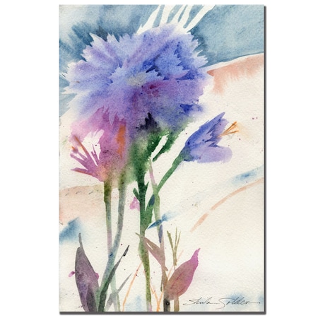 Sheila Golden 'Blue Carnation' Canvas Art,14x19